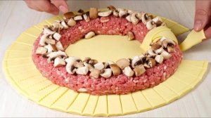 Королевская закуска за копейки! Шикарная ЗАКУСКА НА НОВЫЙ ГОД из фарша и грибов