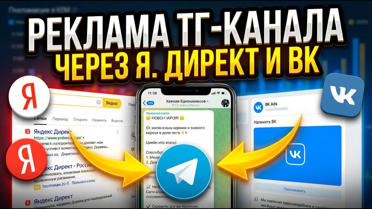 Реклама ТГ-канала на мини-ленд через Я. Директ и ВК смотреть онлайн