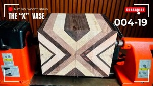 Сегментное точение дерева Ваза из дерева своими руками Токарка по дереву №004_19