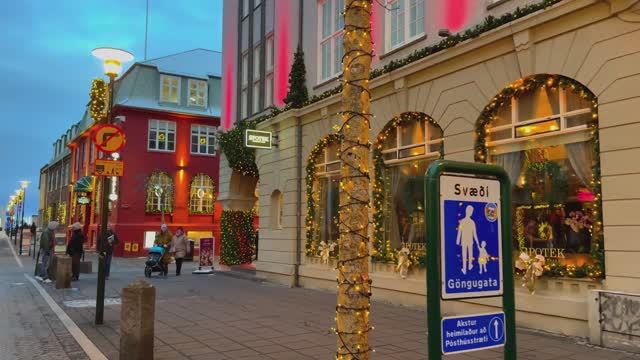 День открытия Рождественской ярмарки - Зимняя прогулка по центру Рейкьявика