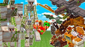 НОВЫЕ БРЕЙНРОТ ПРОТИВ НОВЫХ ЖЕЛЕЗНЫХ ГОЛЕМОВ В МАЙНКРАФТЕ С МОДАМИ