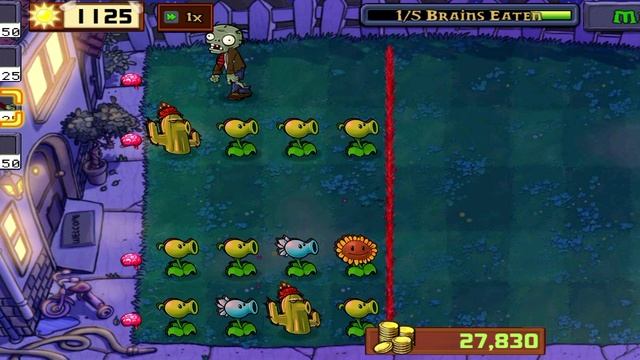 Прохожу "Мертвый Цеппелин" в PVZ 1