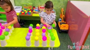 "Шарики" дидактическая игра собери по цвету Funny Ant Malahovka