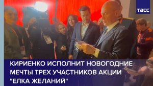 Кириенко исполнит новогодние мечты трех участников акции "Елка желаний"