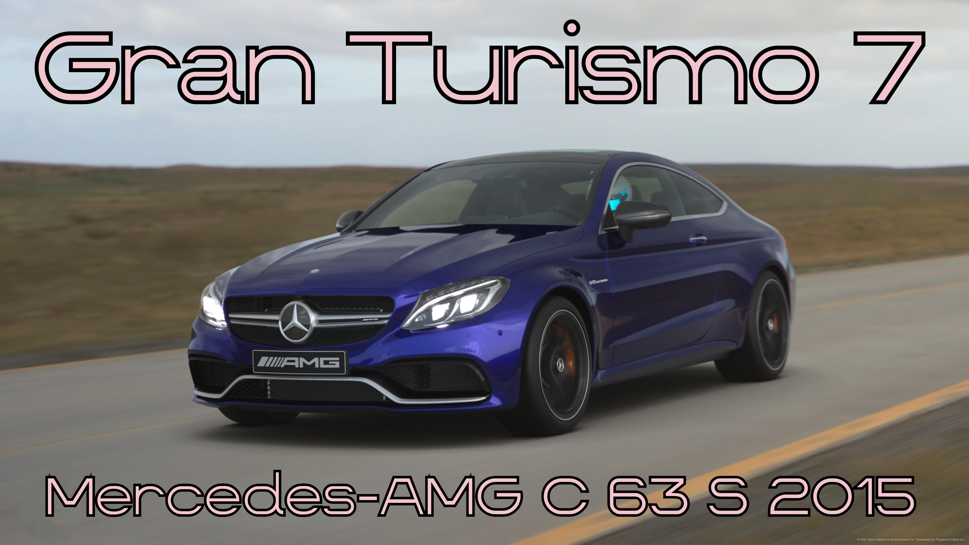 Mercedes-AMG C 63 S 2015 — утончённая немецкая техника на максимуме возможностей в Gran Turismo 7.