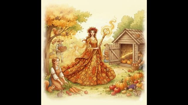 🍂 Сказка об Осени-Золотой и Трёх Волшебных Кистях 🖌️