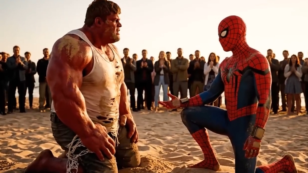 Халк против человека паука , искусственный интеллект.