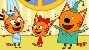 ТРИ КОТА - ИГРЫ КАРАМЕЛЬКИ КОРЖИКА И КОМПОТА - МУЛЬТИКИ ТРИ КОТА