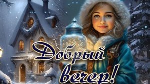 Сумерки.Вечер.Снег.Зима. Музыкальная открытка.