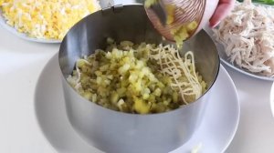 Салат "Монах" Покоряет всех,кто попробовал!  Обалденный Праздничный Салат с курицей