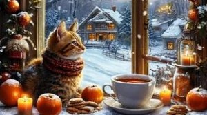 Зажигательный вечерок. Добрый вечер. Открытка с поэтичной музыкой.