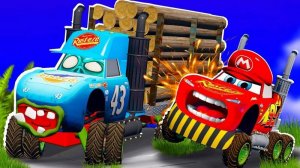 МУЛЬТИКИ ПРО МАШИНКИ 🚗 МОЛНИЯ МАКВИН И ФОРМУЛА ДРАЙВА. СТАЛЬНЫЕ КОНИ УЖЕ НА ДОРОГЕ 🚸🚸🚸