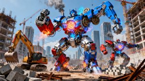 Строительные Машины на Миссии: Удивительные Трансформеры в Действии!