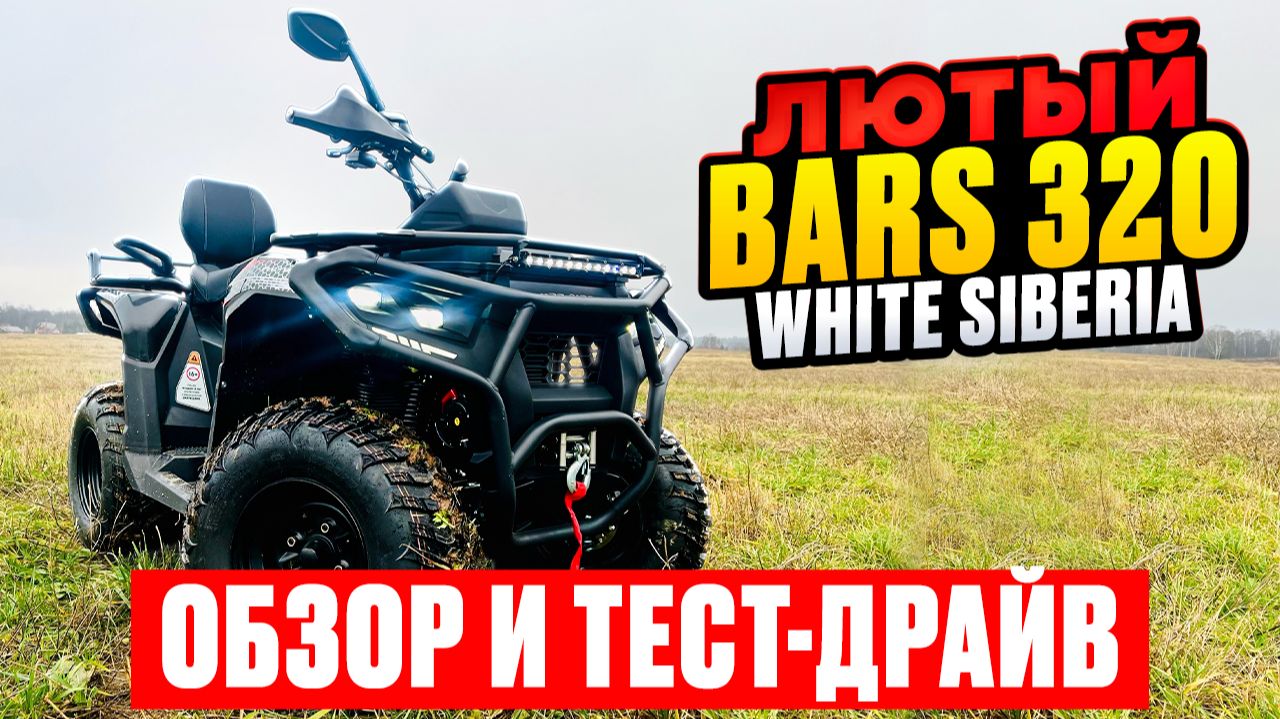 Квадроцикл White Siberia BARS 320 - ОБЗОР и ТЕСТ-ДРАЙВ!