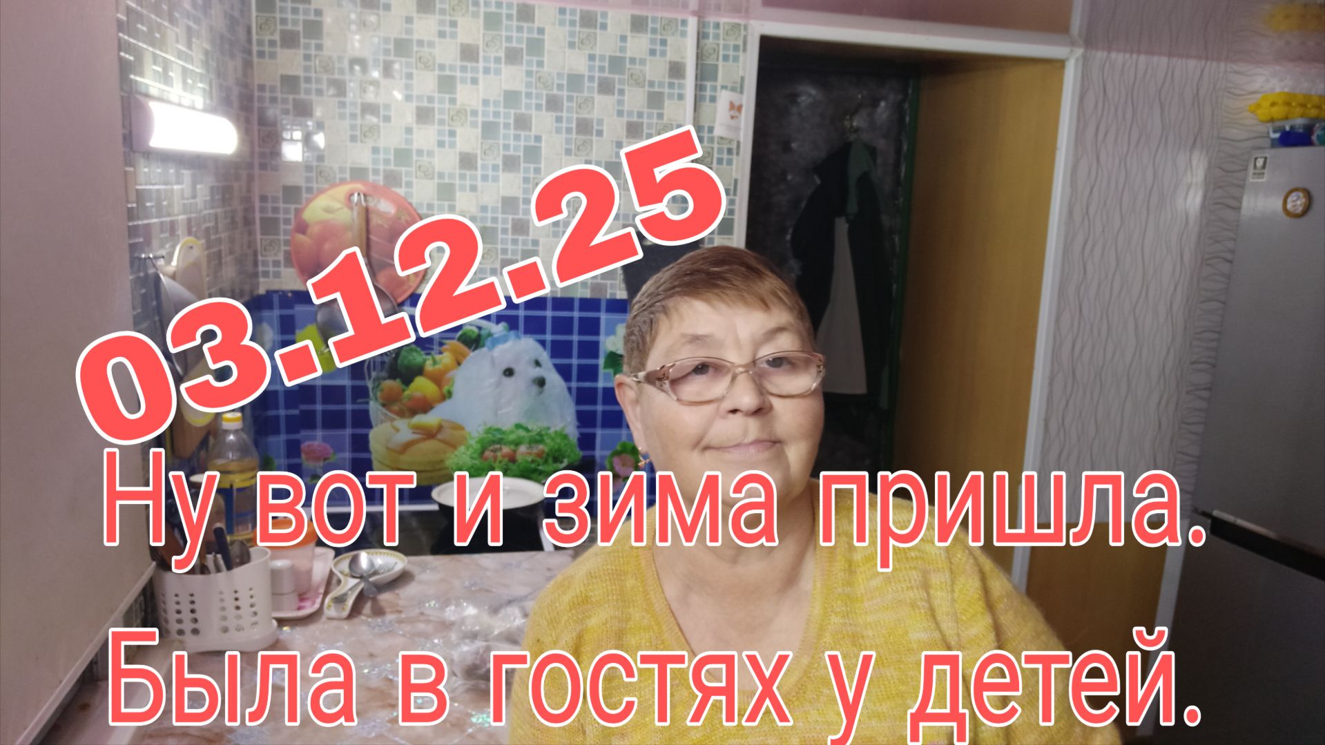 03.12.25, НУ ВОТ И ЗИМА ПРИШЛА  //   БЫЛА В ГОСТЯХ У ДЕТЕЙ //