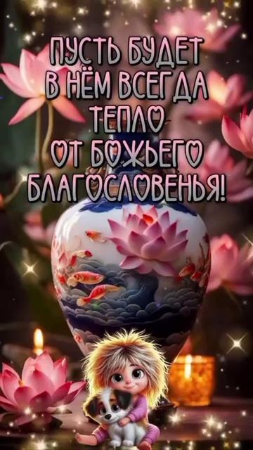 Зимний вечер наступил. Музыкальная открытка.