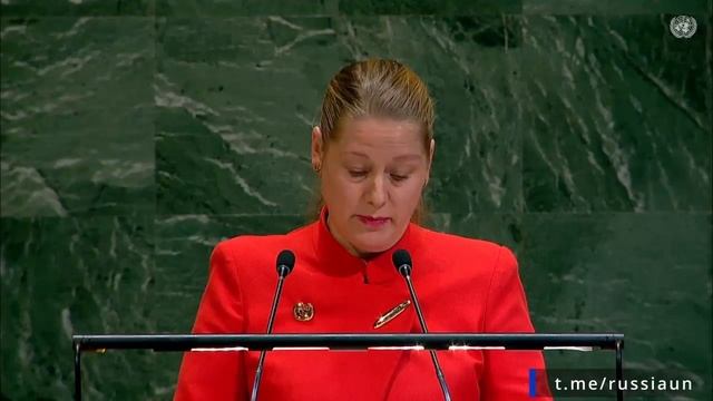 М.В.Заболоцкая в ООН перед голосованием по проекту резолюции «Возвращение украинских детей» 04.12.25