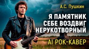 AI рок-кавер Пушкин Я памятник себе воздвиг нерукотворный, песни нейросеть