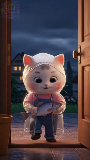 Кошечка готовит кушать мяу мяу