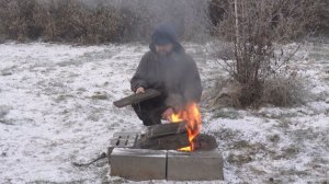 Сибирь Холодное утро Кормлю домашних животных ВЛОГ