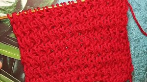 Эффектный узор спицами из 4 рядов🌺🧶