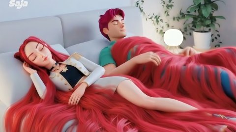 Волшебные длинные волосы Миры.