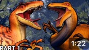 Спинораптор vs Галлимим|Анимация часть 1 (перезалив с Ютуба)