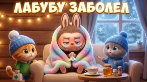 🌟 ЛАБУБУ ЗАБОЛЕЛ 🌟ЗИМНИЙ МУЛЬТФИЛЬМ❄️