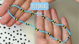 Как сделать чокер из бисера с пчелками 🐝 | Простой урок по плетению чокера из бисера своими руками