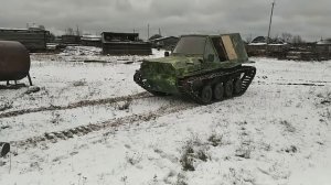 #самодельный #гусеничный #вездеход работа подвески.