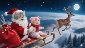 Путешествие очаровательного рыжего Кюкотенка в рождественский городок с Санта-Клаусом. Часть 1