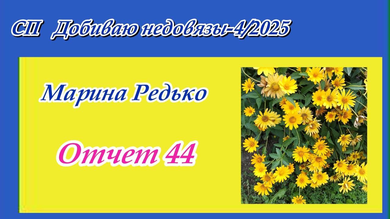 СП "Добиваю недовязы-4/2025" / Отчет 44 смотреть онлайн