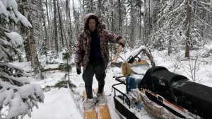 Охота на соболя. Прокладка буранниц. Утопил Буран. Добыча радует.