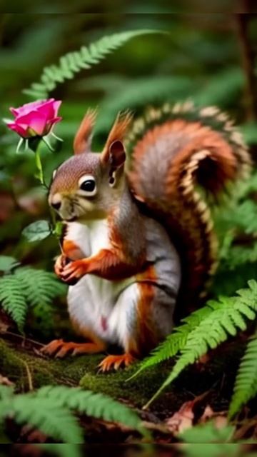 Оживляю белку. I'm reviving the squirrel.