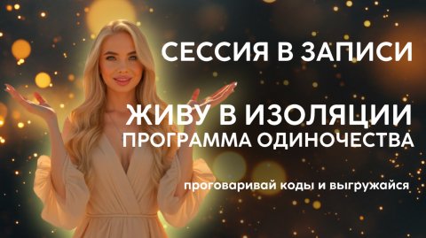 Проработка программы одиночества. Живу в изоляции