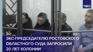 Экс-председателю Ростовского областного суда запросили 20 лет колонии