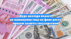 Курс доллара падает до минимумов года на фоне роста продаж валюты государством