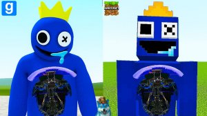 Я ЗАЛЕЗ ВНУТРЬ РАДУЖНЫЕ ДРУЗЬЯ В МАЙНКРАФТ И В ГАРРИС МОД, Rainbow friends в minecraft