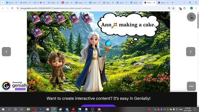 1. 6 класс. Урок 23. 04.12.25 Группа 1 Present Continuous