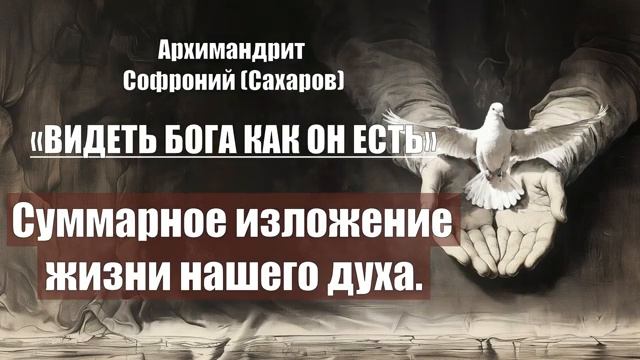 Архимандрит Софроний (Сахаров)- ВИДЕТЬ БОГА КАК ОН ЕСТЬ. гл.8. Суммарное изложен смотреть онлайн