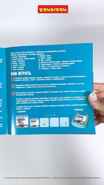 Настольная логическая игра "ОКРУЖАЮЩИЙ МИР. НЕЛЕПИЦЫ" #Bondibon#настолки #настольнаяигра#обучение