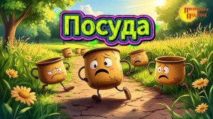 Посуда. Весёлая развивающая песня для детей