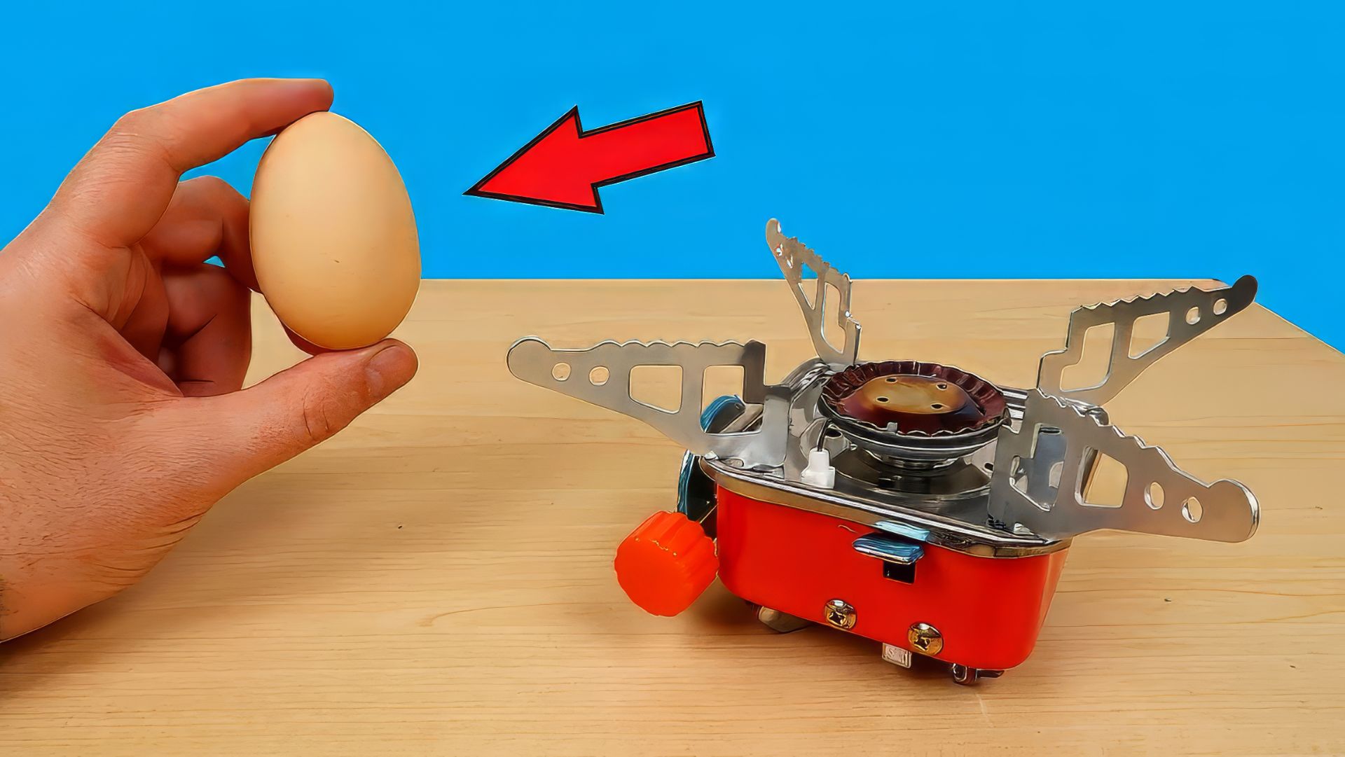 Проверка Мини Газовой плитки из Китая! Как я в лесу яйцо варил! alex boyko