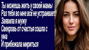 Истории со Смыслом/Ты можешь жить у своей мамы Раз тебя во мне.../Жизненные истории/Аудиорассказ