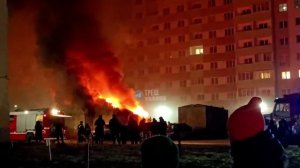 ⚡️ Экшн-видео с места пожара в Новом городе  👍