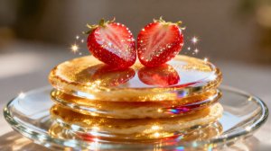 АСМР Приготовление и наслаждение стеклянными блинчиками с кленовым сиропом 🥞✨