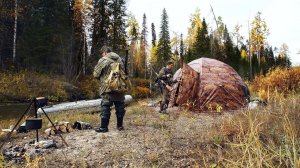 ОСТРОВ В ТАЙГЕ. ЛЕС И БАТЯ КОРМИТ. 4 ДНЯ ОСЕННЕГО ПРОМЫСЛА. ОХОТА НА БОРОВУЮЬ ДИЧЬ. Часть 2