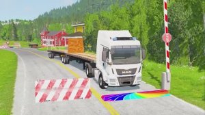 Мультик про машинки: преодоление лавы и смешные звуки.