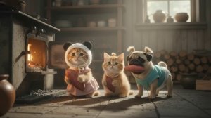 Как котики батат пекли