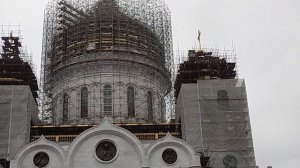 Иллюминация в Москве.Обзор с Патриаршего моста.